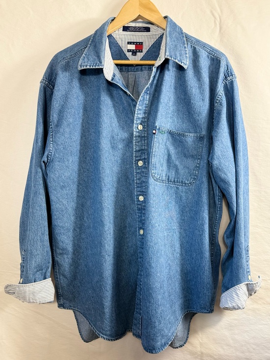 Tommy Hilfiger Other - Tommy Hilfiger Jeans Vintage Men's Denim Button-Down Shirt